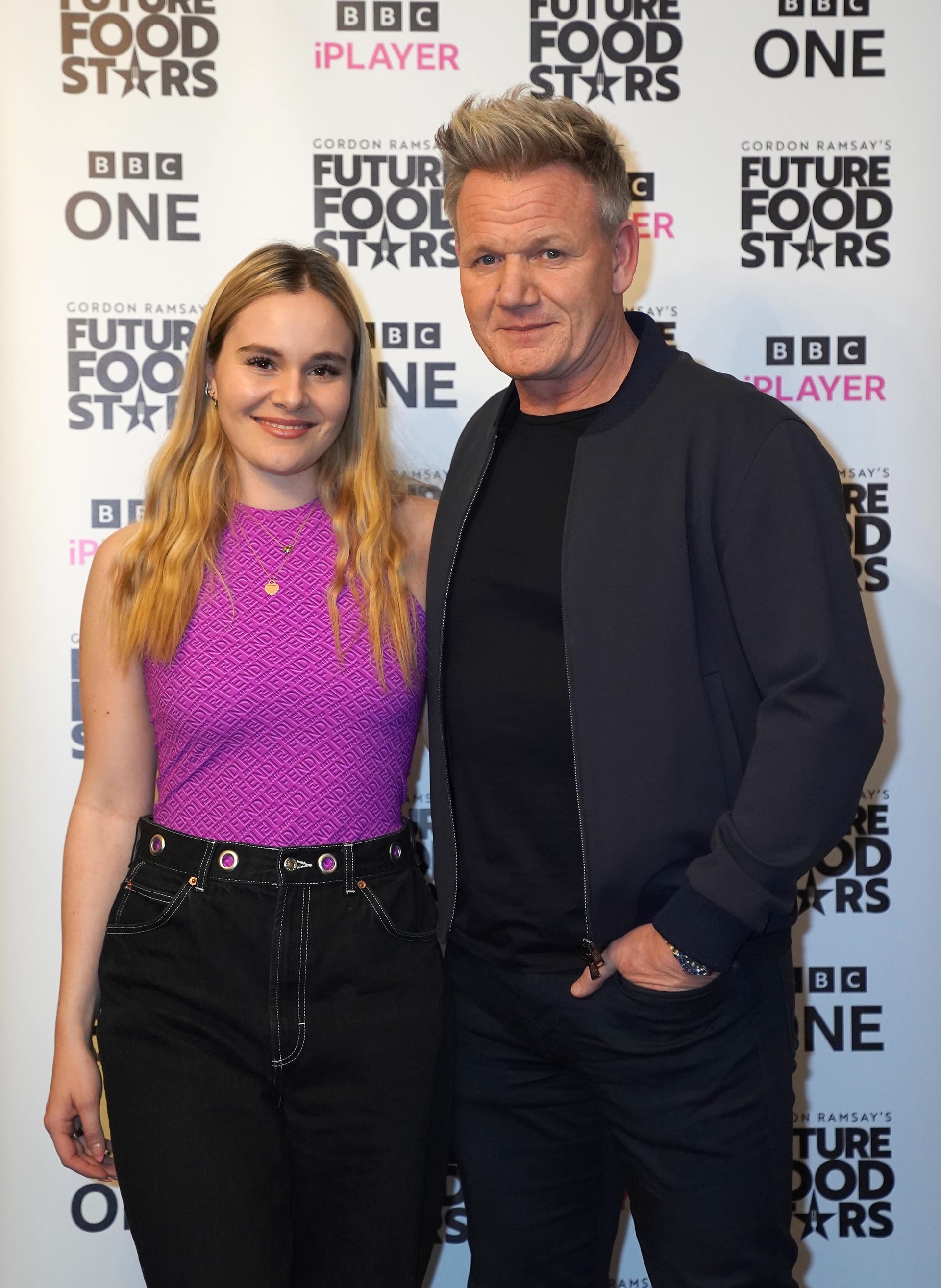 Gordon Ramsay and his daughter Holly Ramsay (Kirsty O’Connor/PA) 