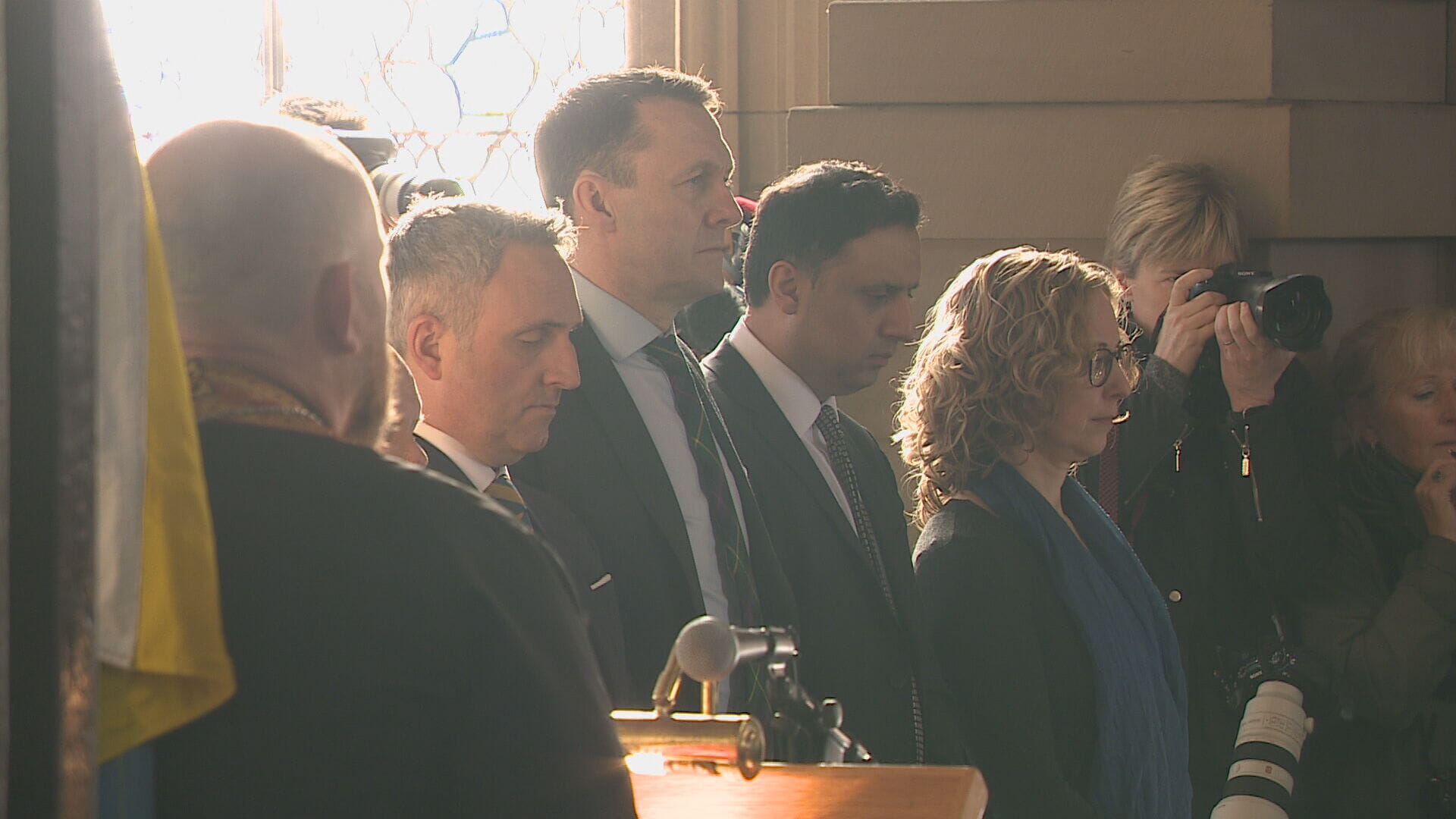 Leaders of Scotland's political parties attended the service in Edinburgh.