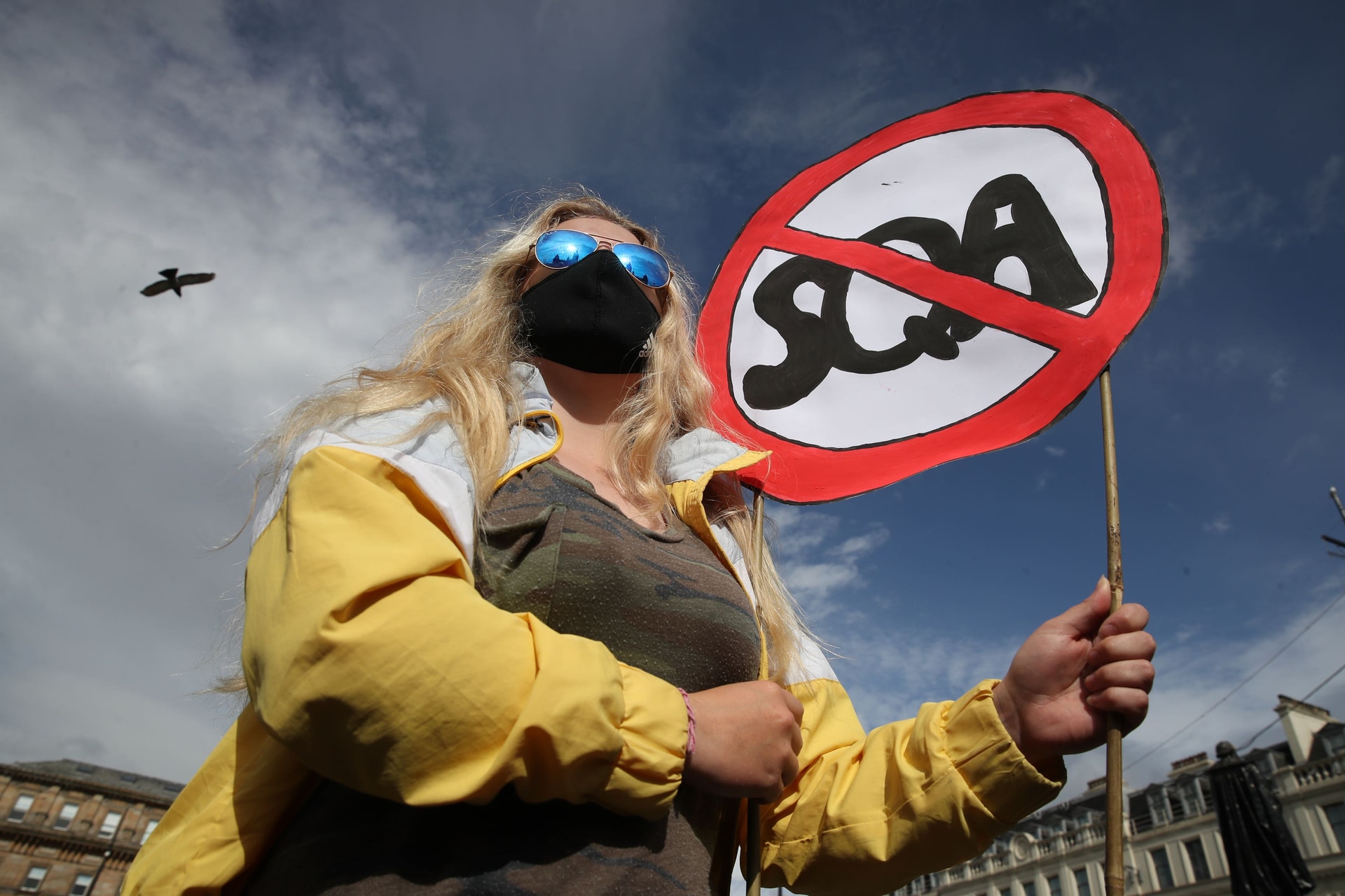 Pupils protested after some grades were downgraded during the Covid pandemic in 2020 (Andrew Milligan/PA) 