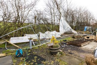 Children’s hospice garden wrecked by Storm Eowyn saved by surprise donation