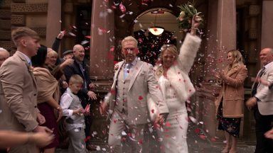 Valentine’s Day: Couples tie the knot at Glasgow registry office on the most romantic day of the year