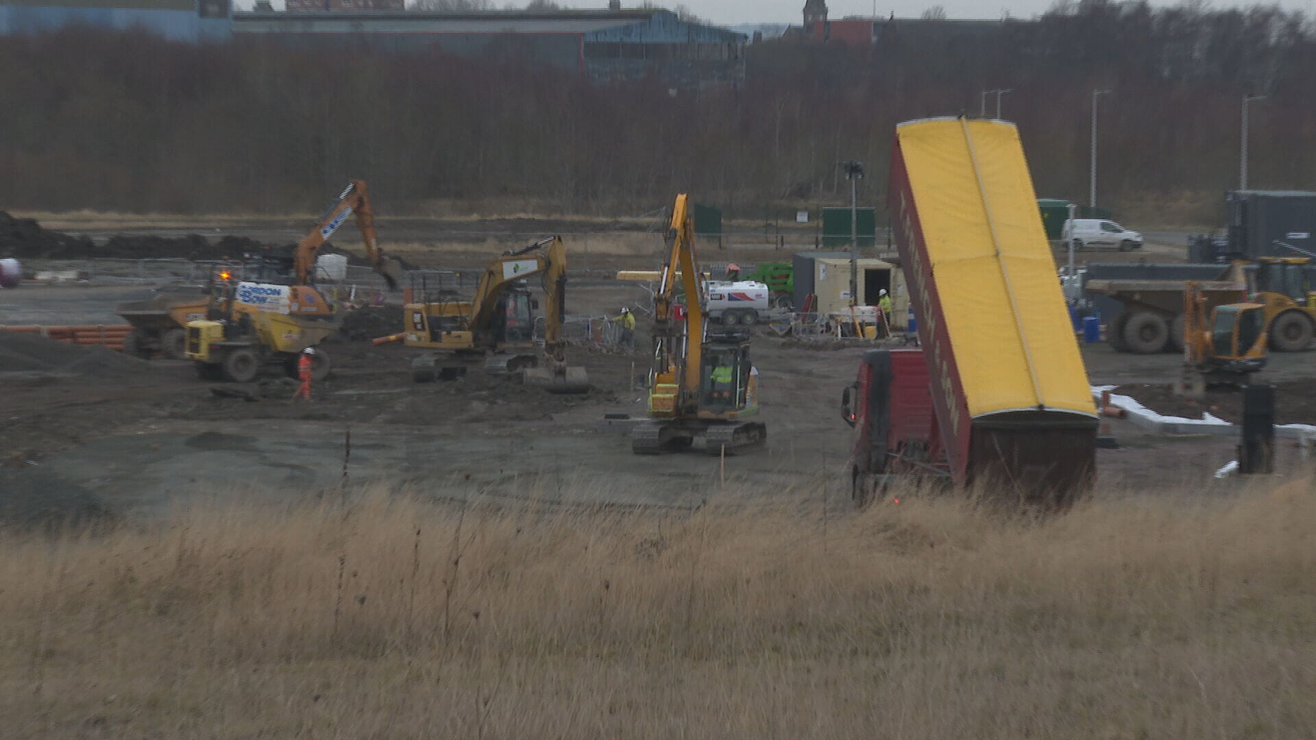 Building works under way at Ravenscraig