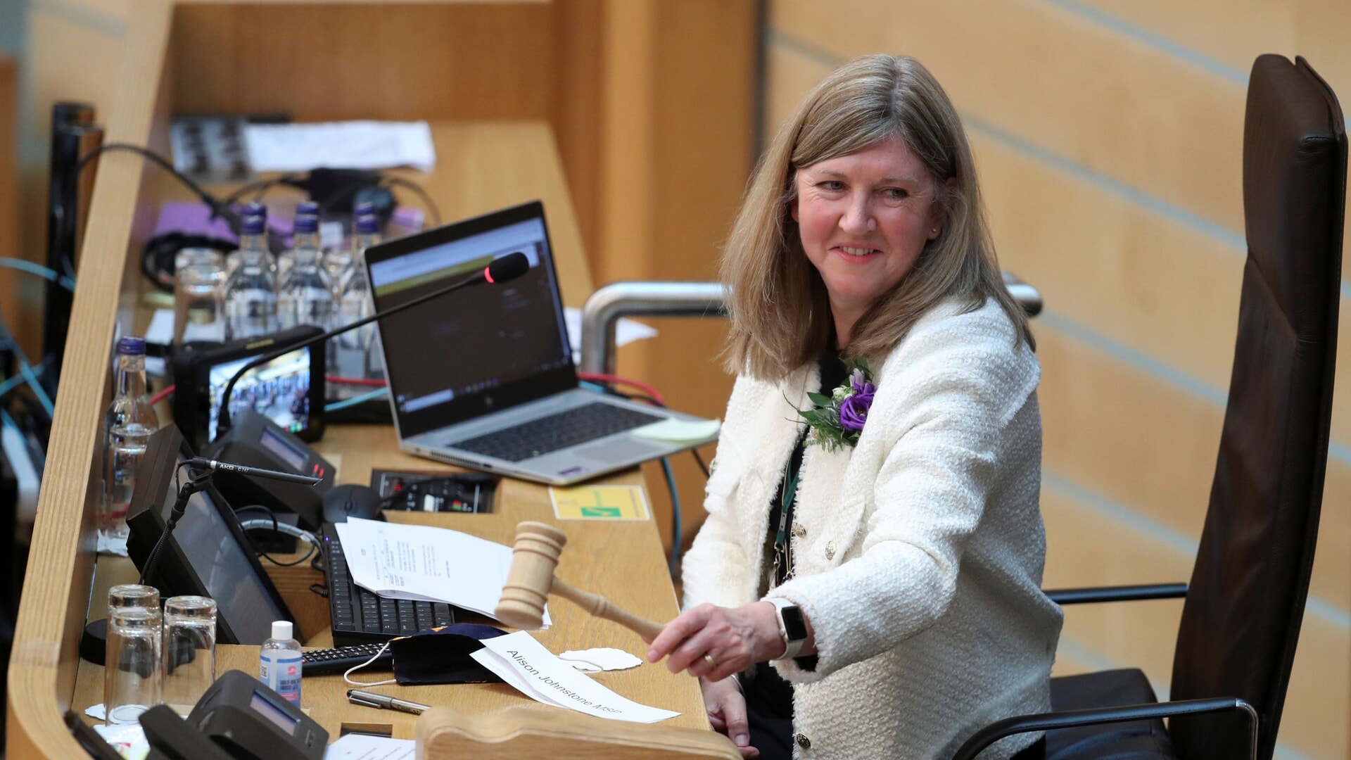 Presiding Officer Alison Johnstone said the Canongate was a ‘living public sculpture'