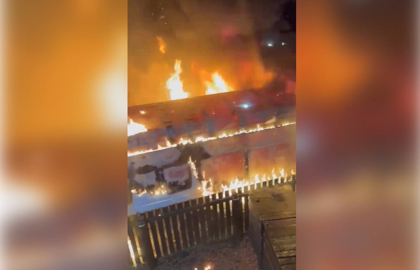 Van filled with fireworks set on fire in Clydebank