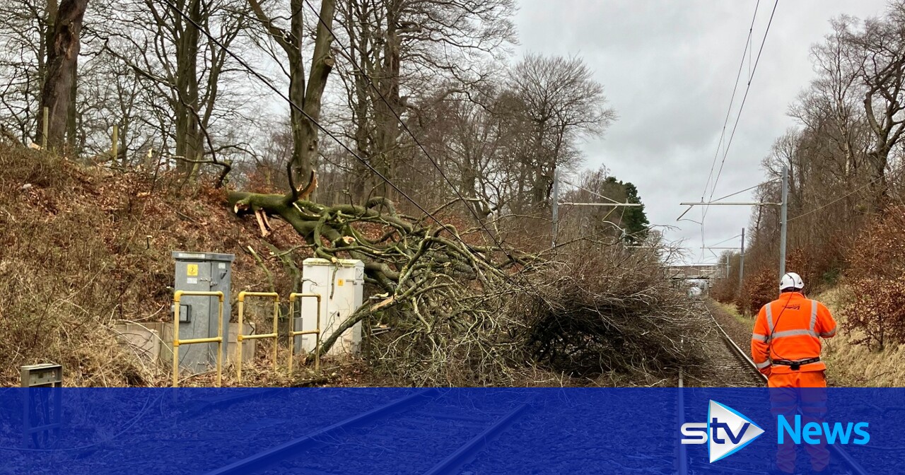 Scotland battered by strong winds and heavy rain as roads flooded amid ...