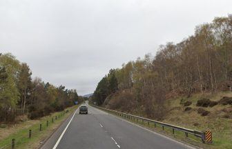 A9 near Aviemore closed in both directions after vehicle bursts into flames