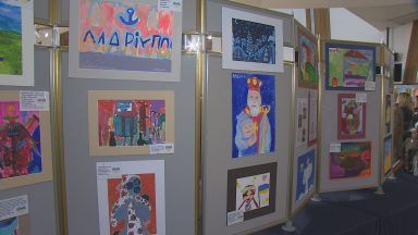 Art exhibition portraying Ukraine war through the eyes of children