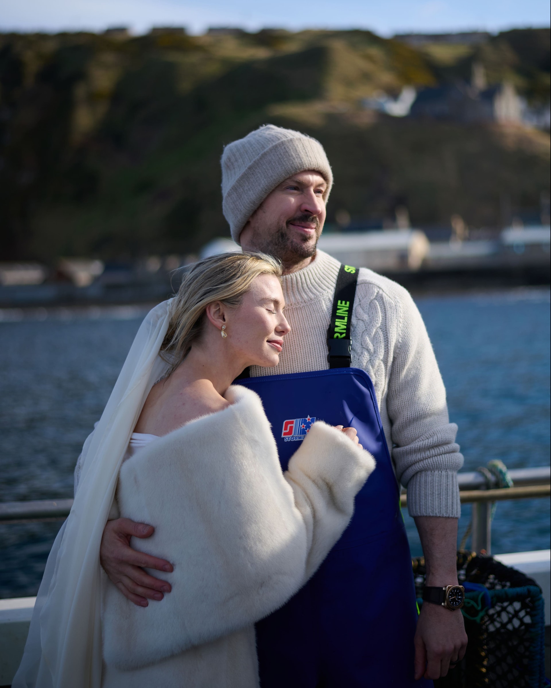 James Watt and Georgia Toffolo before their wedding ceremony (James Watt/Georgia Toffolo/PA) 