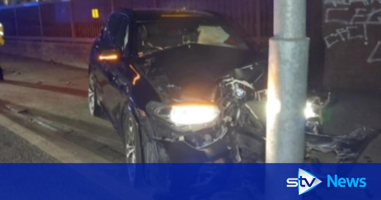 'Drunk driver' charged after crashing BMW into three parked cars and ...