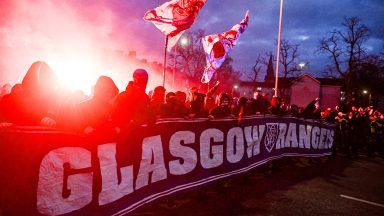 Probe launched after pyrotechnics used during Rangers parade to Ibrox as two arrests made