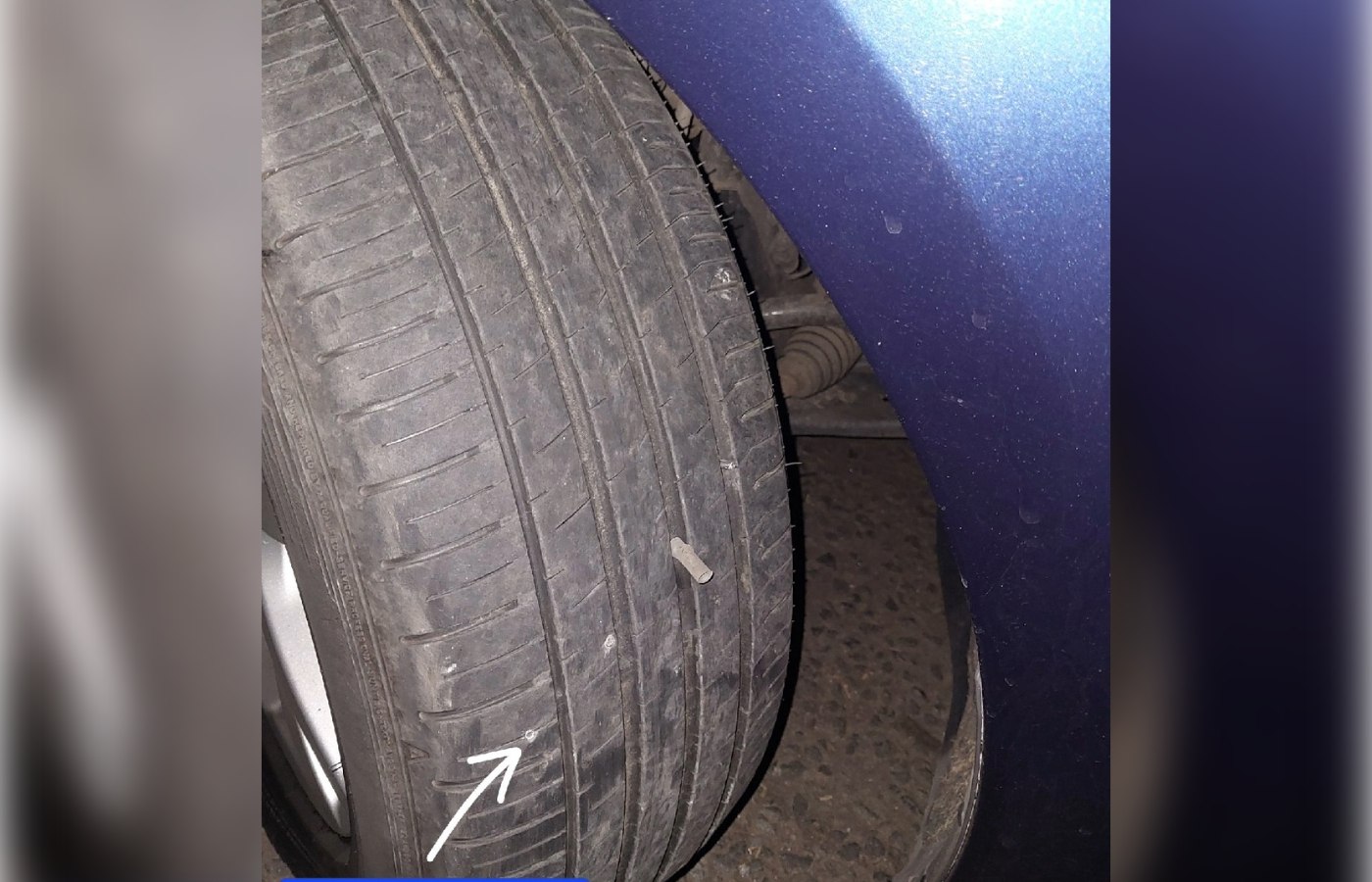 Police used a stinger device to deflate the vehicle's tyres.