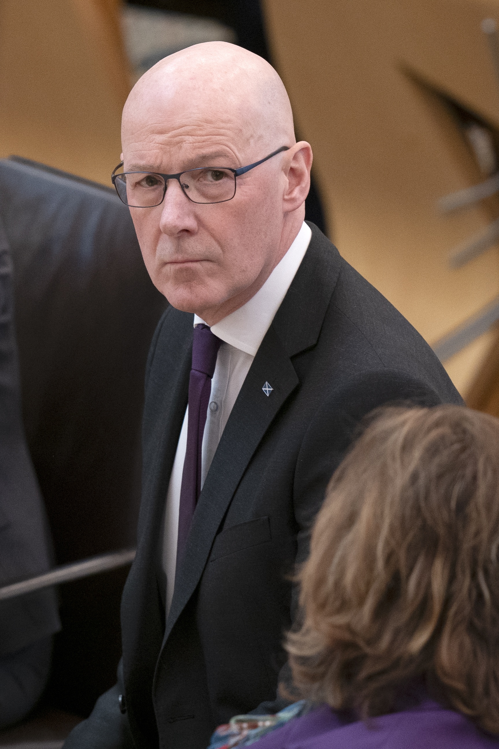 John Swinney said the row between Volodymyr Zelensky, Donald Trump and JD Vance in the White House were ‘shocking’ (Jane Barlow/PA).