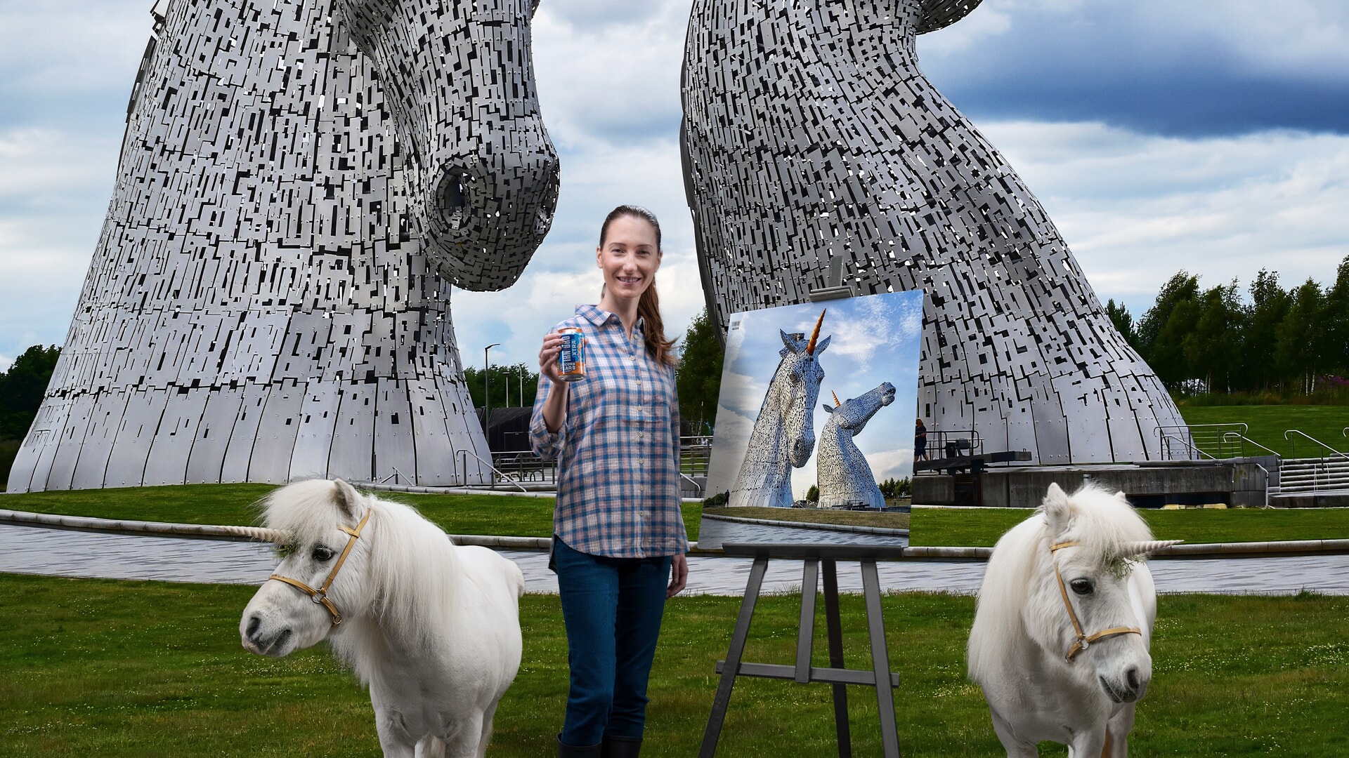 Kelly fronts campaign to transform Kelpies into unicorns every year