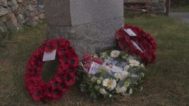 Remembrance memorial held for RAF crash on Western Isles