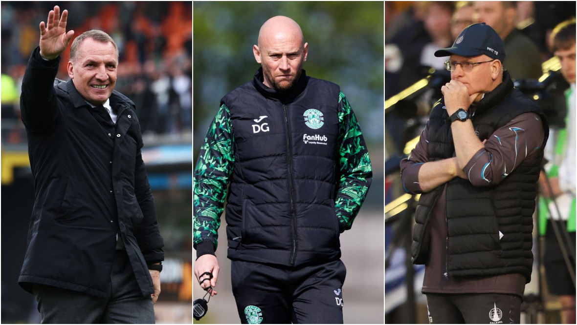 Brendan Rodgers, David Gray and John McGlynn up for top manager gong in Scotland