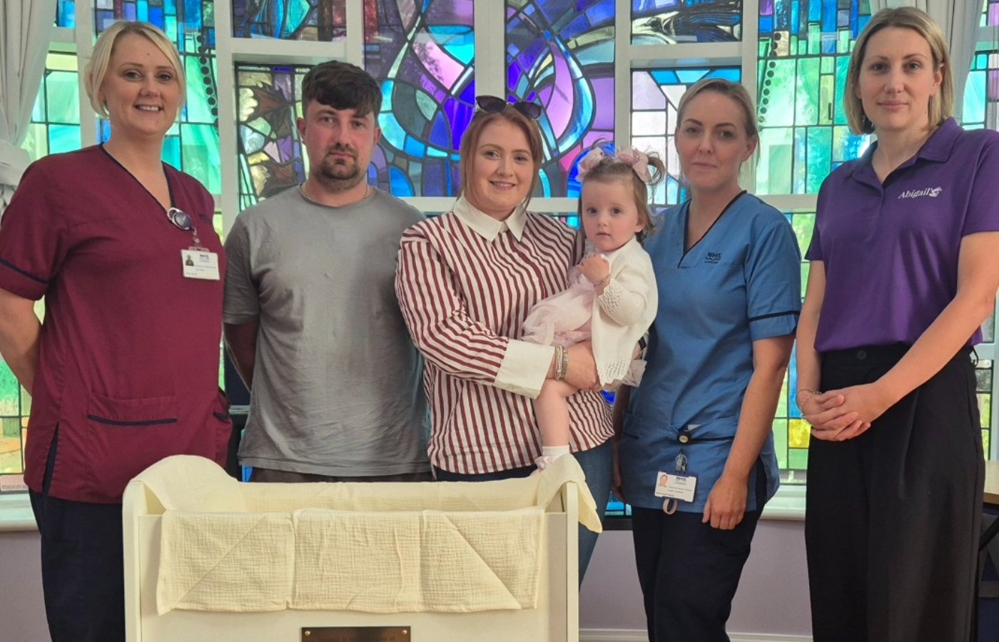 The couple has raised £3,000 to buy a cold cot for the hospital’s neonatal unit.