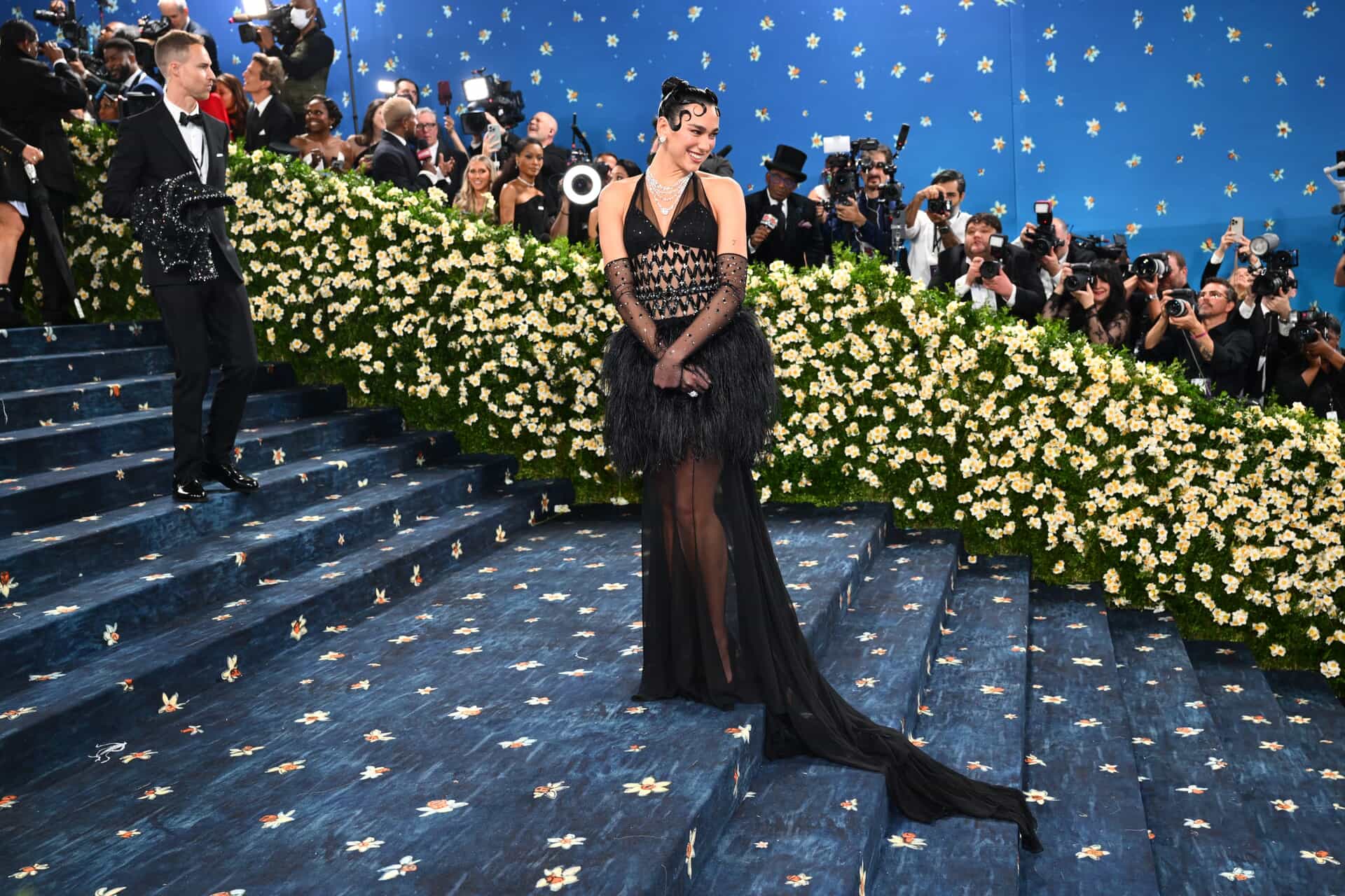 Dua Lipa attending the Metropolitan Museum of Art Costume Institute Benefit Gala.