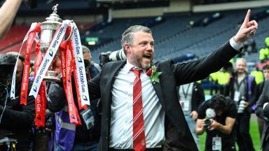 Aberdeen v Celtic – ‘You have to dream big’: Jimmy Thelin celebrates after masterminding Aberdeen’s Scottish Cup triumph