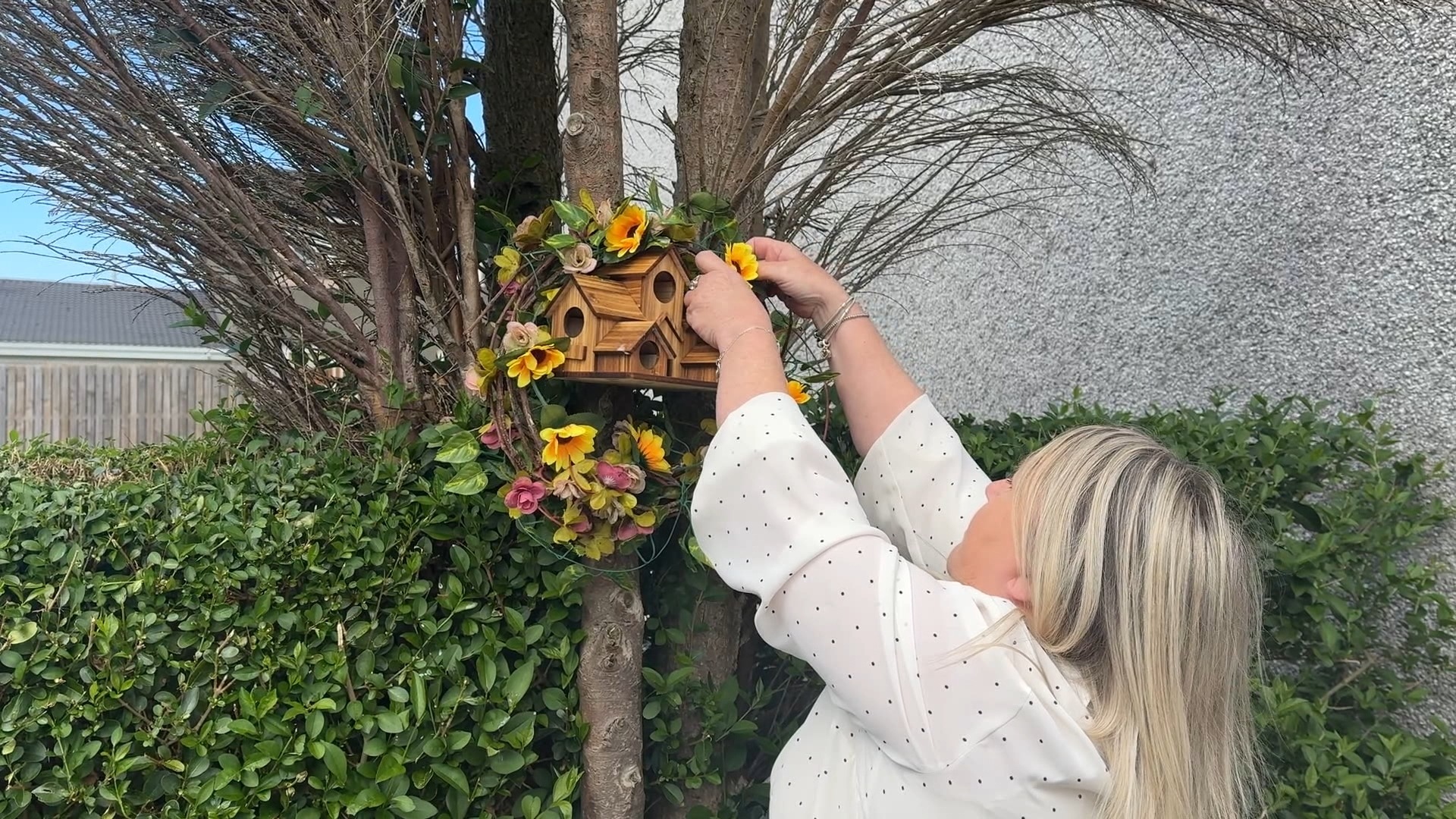 Margaret is planting a memorial garden for her daughter Cheryl