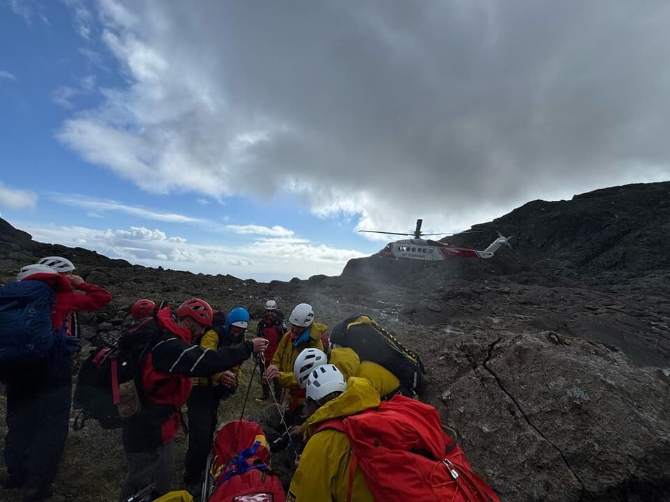 Mountain climber airlifted from hillside after falling nearly 50ft in Skye