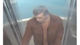 Anthony Alexander was wearing a rust-coloured jacket, an orange T-shirt, purple trousers, and black and orange Trespass trainers.