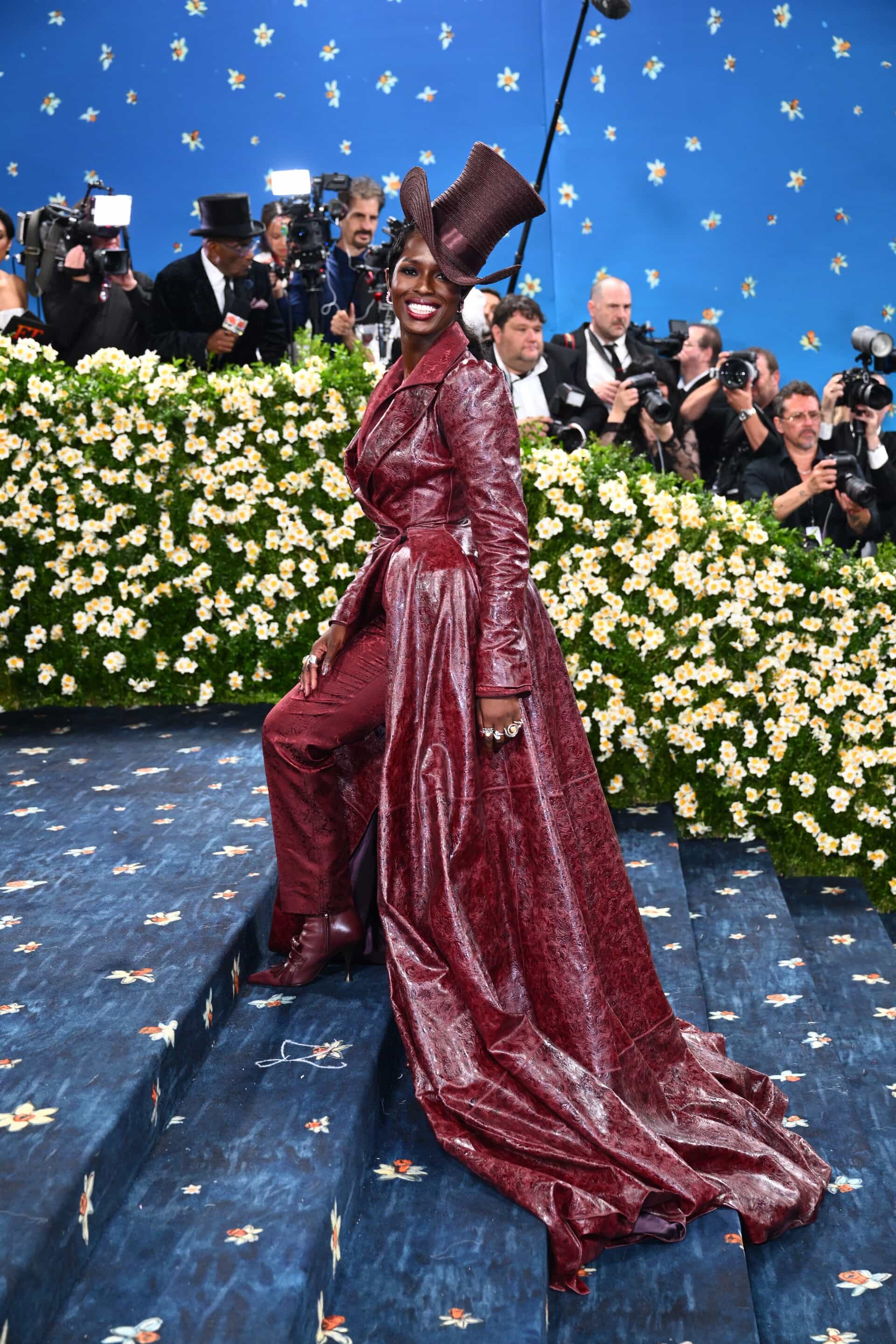 Jodie Turner-Smithturning heads in Burberry at the Met Gala.