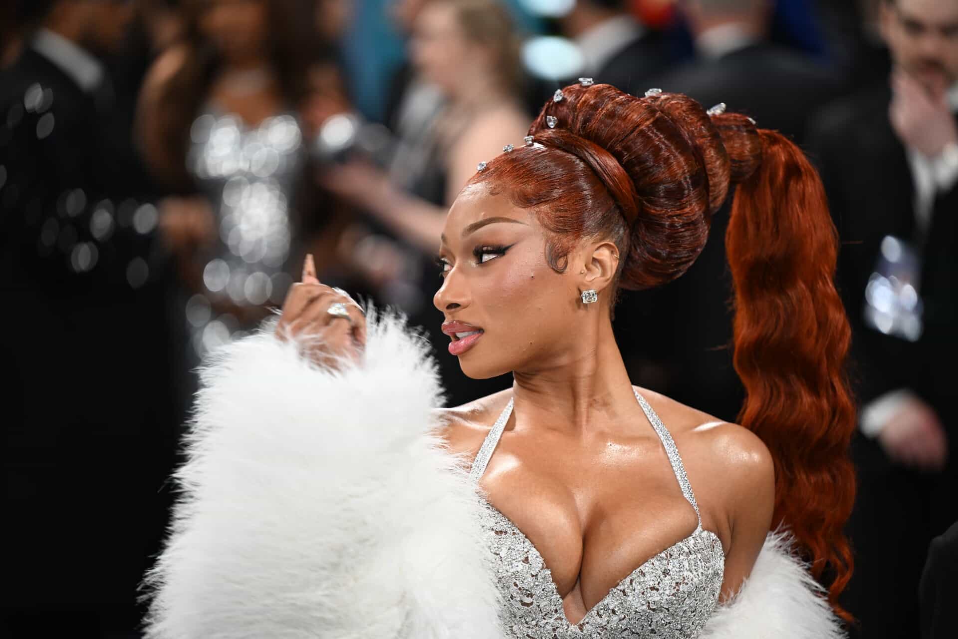 Megan Thee Stallion’s hairstyle paid tribute to Josephine Baker.