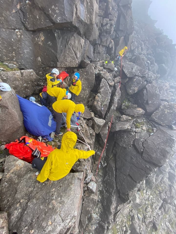 Skye Mountain Rescue Team were dispatched to assist the injured man.