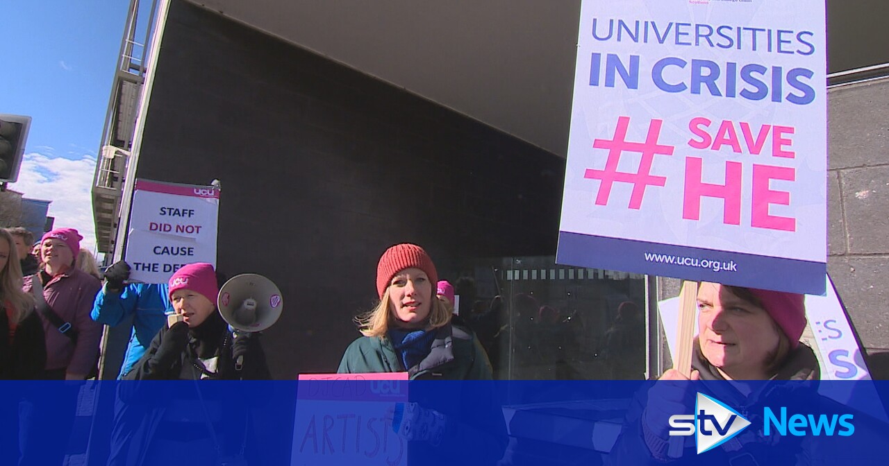 Edinburgh University staff strike in dispute over threat of job cuts