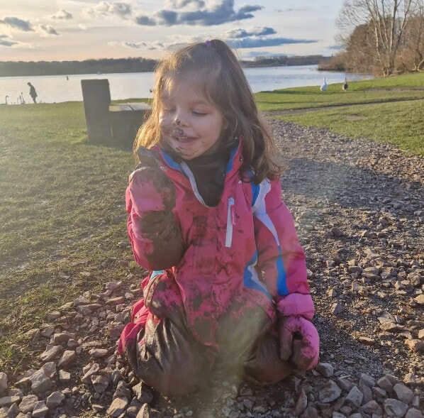 The family is aiming to create a safe place for Winnie to play.