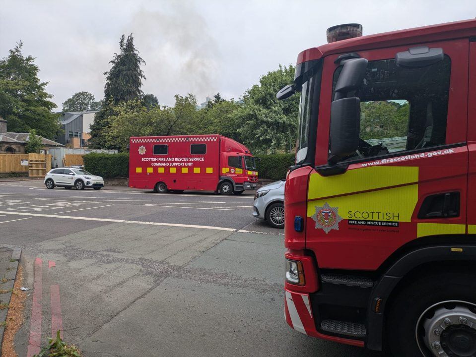 ‘Keep windows and doors closed’ as firefighters tackle blaze at former Corstorphine hospital