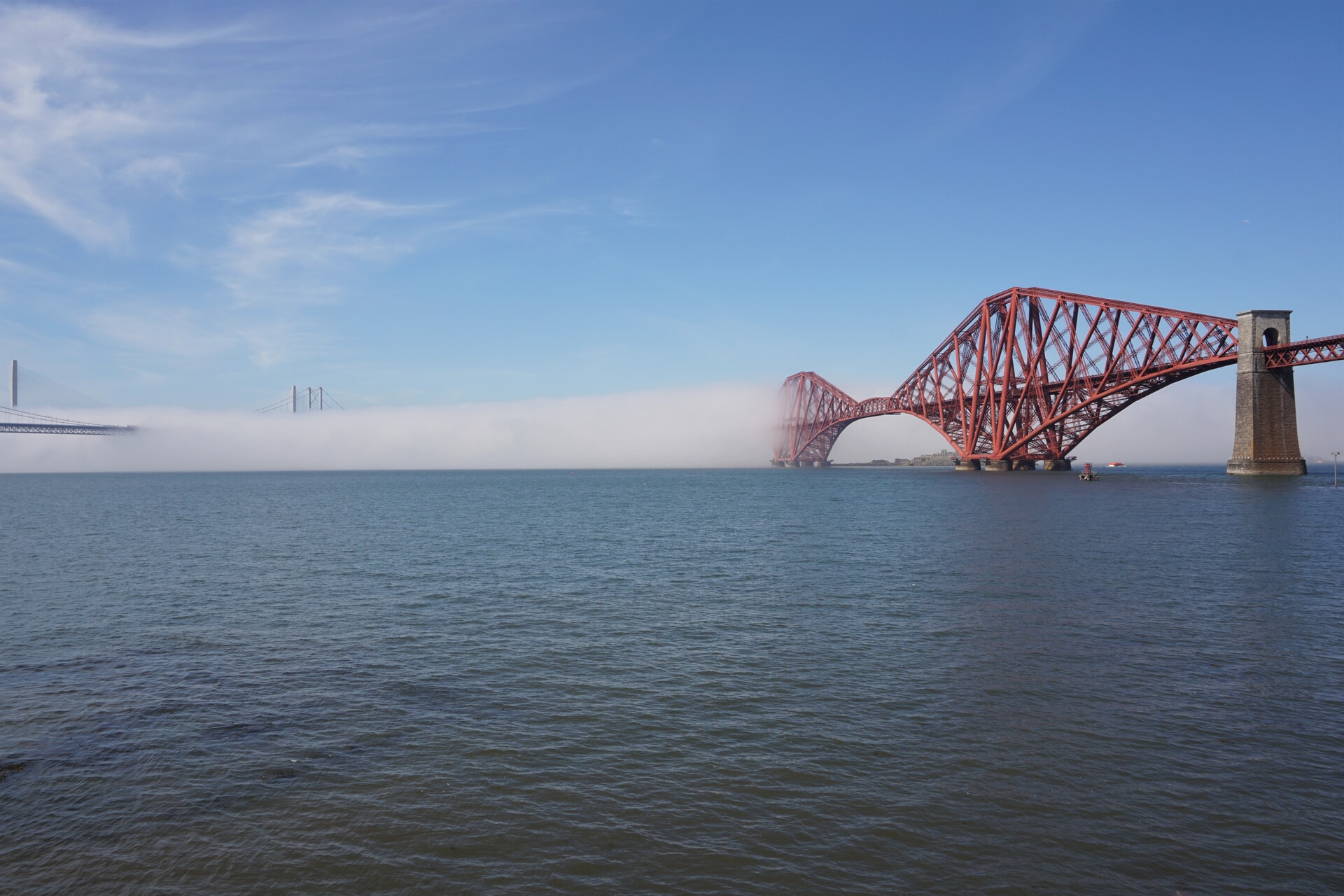 The Haar is known to roll up the Firth of Forth, leading to dramatic scenes.