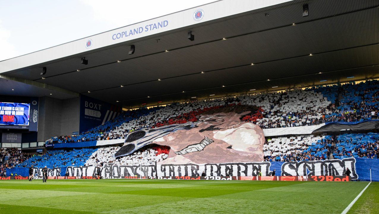 Rangers condemn ‘rebel scum’ banner and launch probe into thrown bottle at Old Firm Celtic match