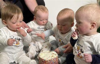 Parents of West Lothian quadruplets mark first birthday after ‘crazy’ year