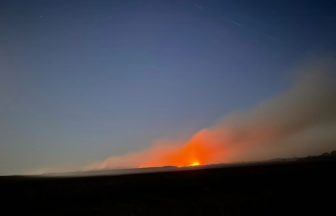 Firefighters battle large woodland wildfire for third day in West Lothian