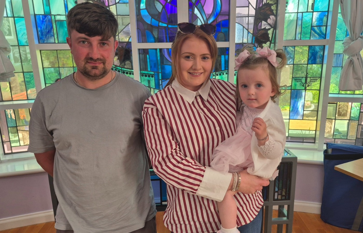 Mum Amy Brown and dad Josh Whyte, from Hamilton, were devastated to lose Freddie but took comfort from the safe arrival of Marnie.