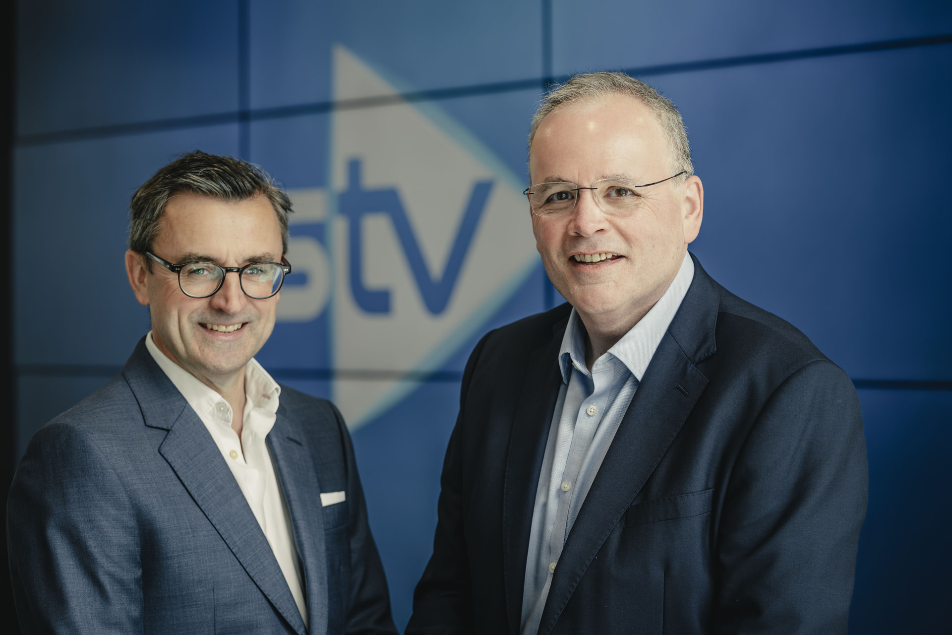 Graham Bryce, Managing Director of Audio at STV, and Bobby Hain, Managing Director of Audience: News, Audio and Regulatory.