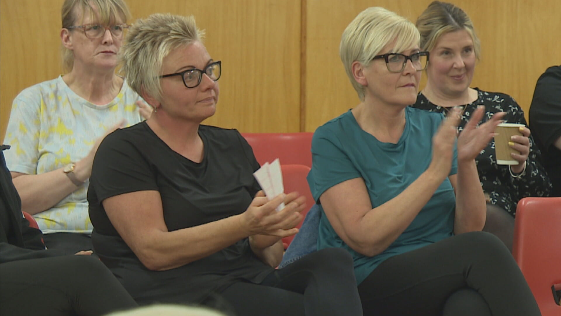 Lynette Motion (left).