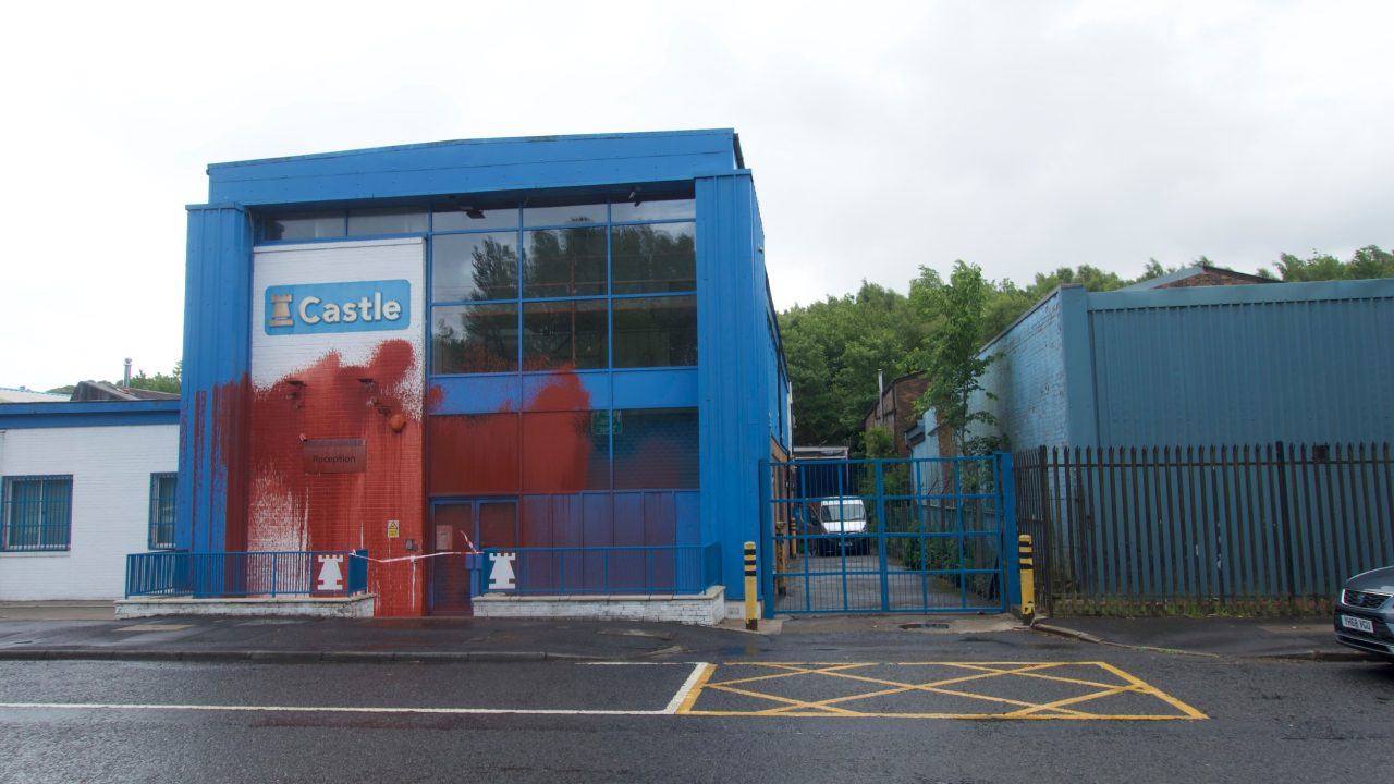 Pro-Palestinian activists target Glasgow business over weapons firm ties