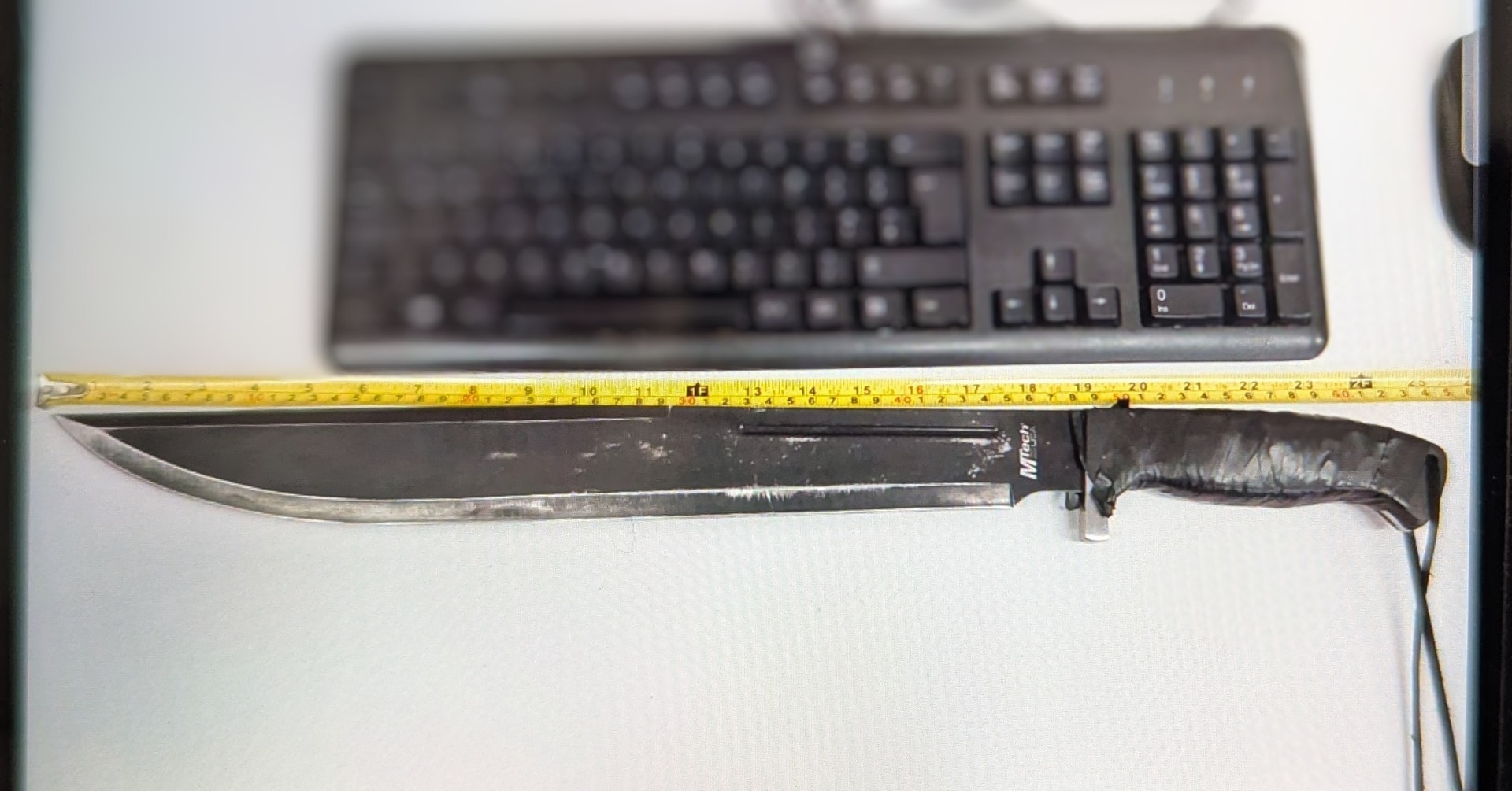 The blade was seized at the scene.