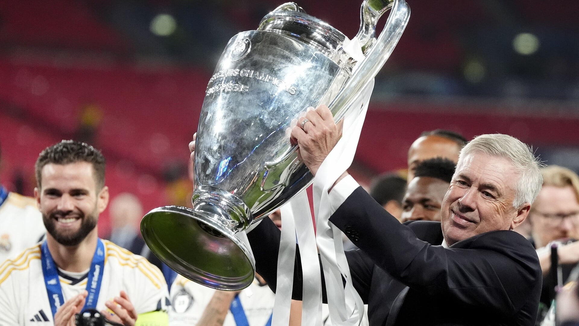 <em>Ancelotti also had a successful spell at Chelsea (Martin Rickett/PA)</em>”/><cite class=cite>PA Media</cite></div><figcaption aria-hidden=true><em>Ancelotti also had a successful spell at Chelsea (Martin Rickett/PA)</em> <cite class=hidden>PA Media</cite></figcaption></figure><p>Ancelotti has won the Champions League a record five times as a manager, three times across two spells with Real and twice with AC Milan.</p><p>He has also won domestic titles with both of those clubs as well as with Chelsea, Paris St Germain and Bayern Munich.</p><p>It is a first foray into international football for the veteran, whose managerial CV also includes stints at Juventus, Napoli and Everton.</p><p>Real’s LaLiga campaign concludes with a visit from Real Sociedad on May 25.</p><p>Former Real midfielder Xabi Alonso, who is stepping down at Bayer Leverkusen, is widely tipped to be Ancelotti’s successor.</p><p>If an appointment is make quickly, he could be in charge for Real’s Club World Cup campaign, which begins in June.</p><div class=