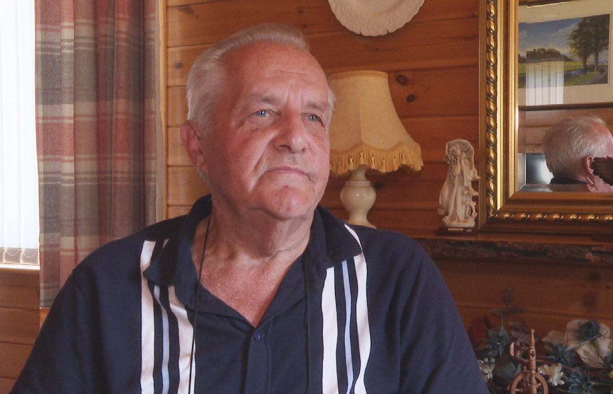 James Sneddon, who lives in Glendevon Residential Park, was left lying on the ground for two hours after a recent fall.