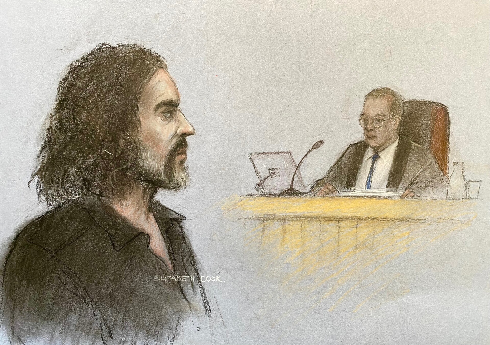 Russell Brand previously appeared at Westminster Magistrates’ Court