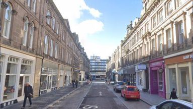 Three arrested after masonry falls from building onto Inverness city centre street