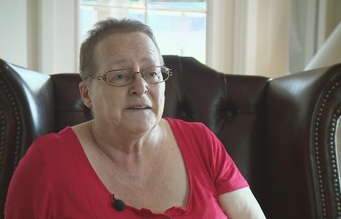 Lynn Cameron said because she lives in a mobile home she can't get help.