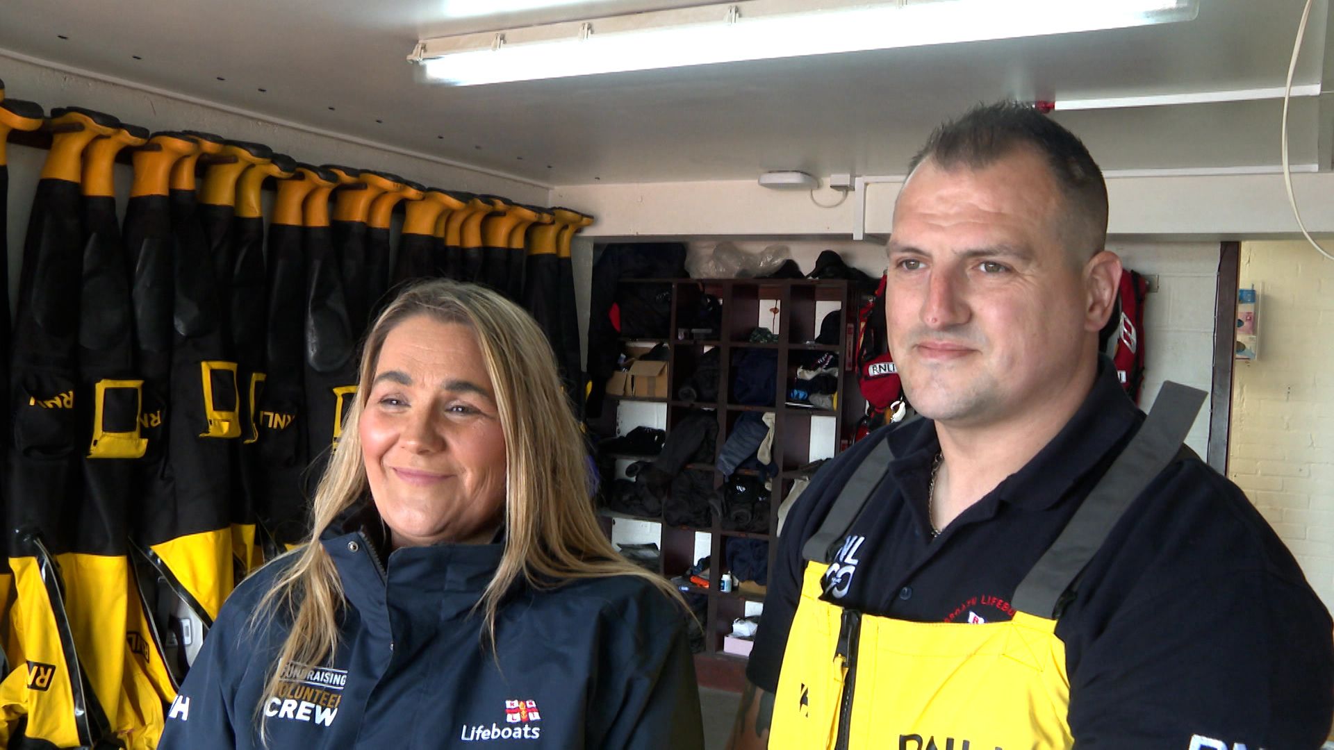 Nathan's dad is a member of the lifeboat crew, while mum volunteers at the station too.