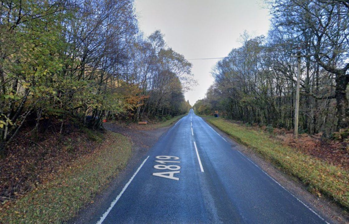 Motorcyclist dies at scene following crash involving transit van on A819 near Tullich