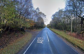 Motorcyclist dies at scene following crash involving transit van on A819 near Tullich