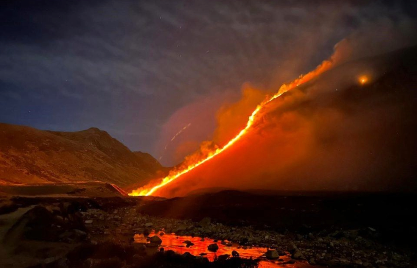 ‘Extreme’ wildfire warning issued across Scotland after BBQ causes blaze the size of ‘two rugby pitches’