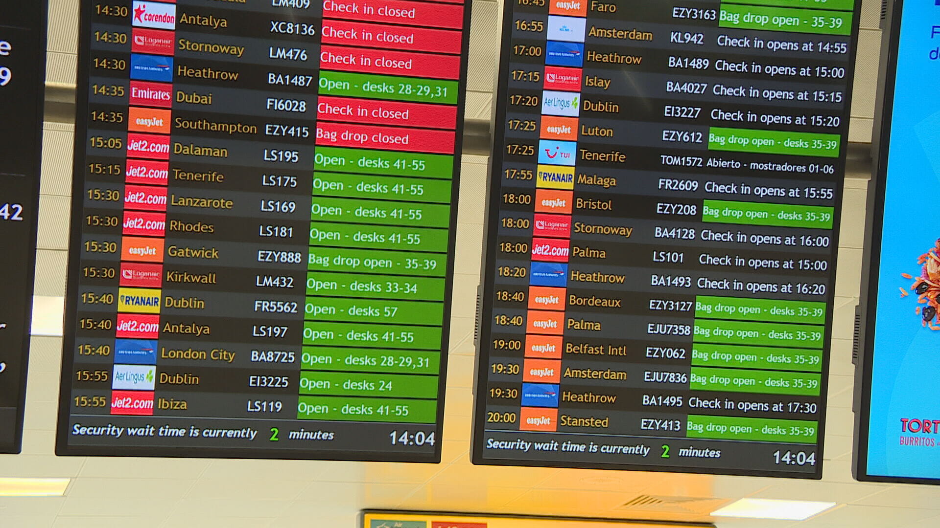 Over 100 flights left Glasgow Airport on Friday